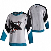 San Jose Sharks Blank Grey Adidas 2020-21 Reverse Retro Alternate Jersey Dzhi,baseball caps,new era cap wholesale,wholesale hats